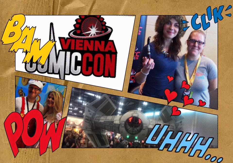Lydia und Natalia Tena (Harry Potter) auf der VIECC 2015
