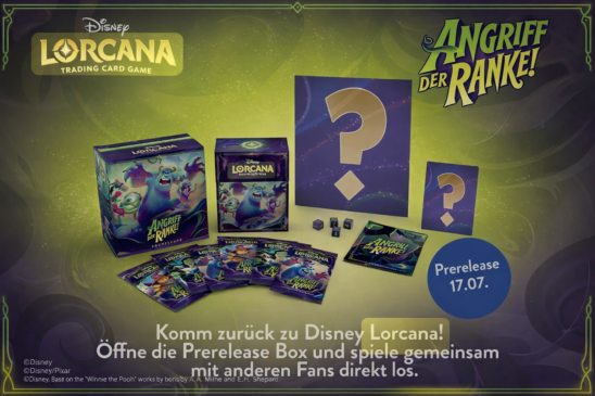 Disney Lorcana: Angriff der Ranke startet mit einer Prerelease-Box am 17.Juli